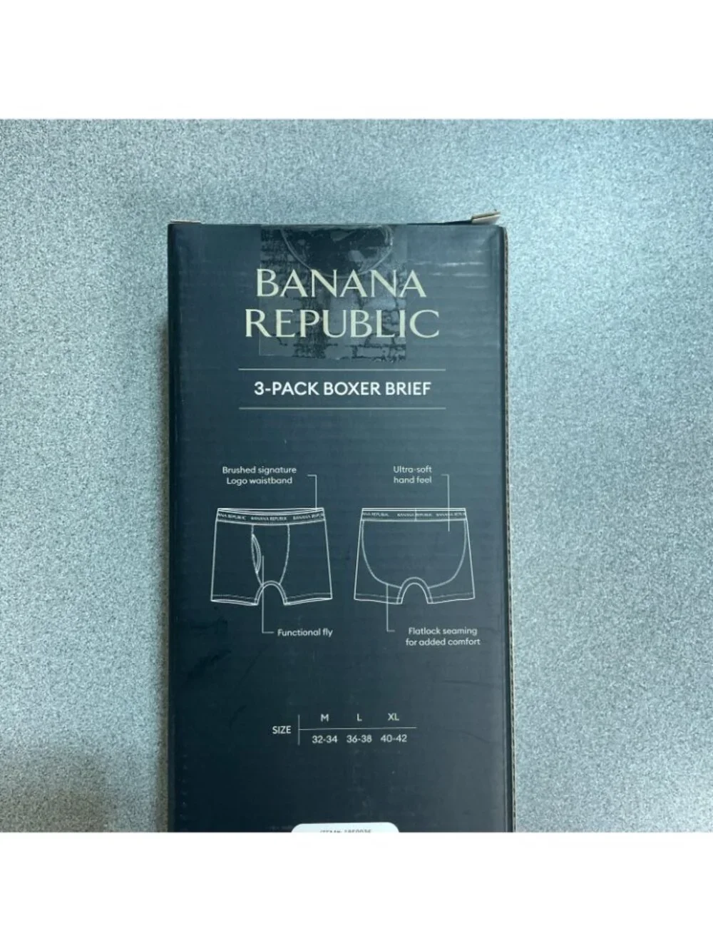 NWT Banana Republic Men's L 3-Pack Boxer Briefs Stretch Comfort Waistband